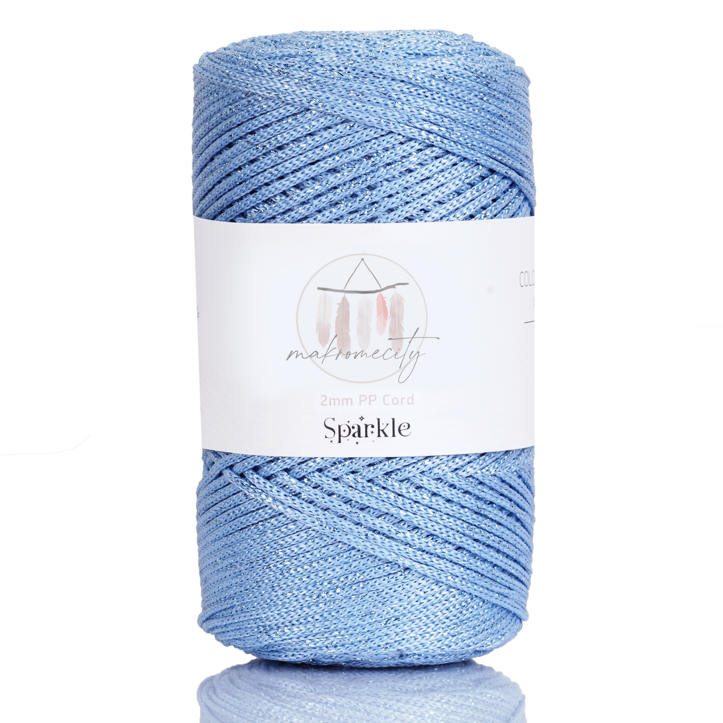 Makramee Garn 2 mm x 230 m Premium-Polyester-Makramee-Kordel – Lila