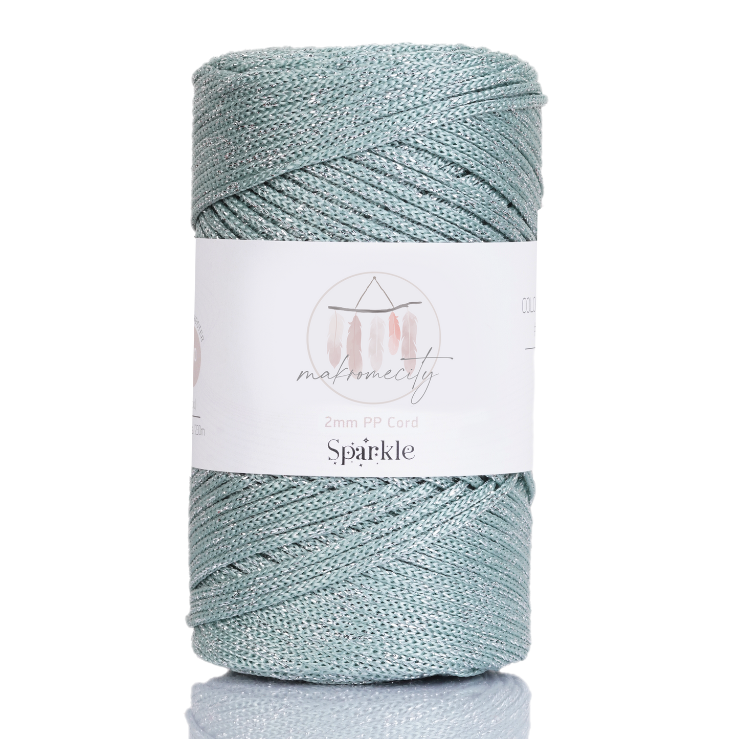 Makramee Garn 2 mm x 230 m Premium-Polyester-Makramee-Kordel – Lila