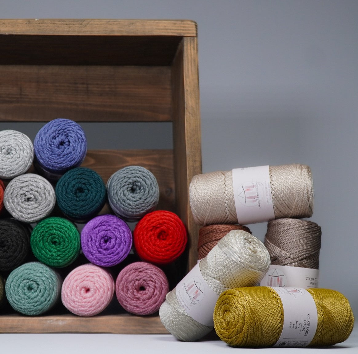 Makramee Garn 2 mm x 115 m Premium-Polyester-Makramee-Schnur – Benetton Grün