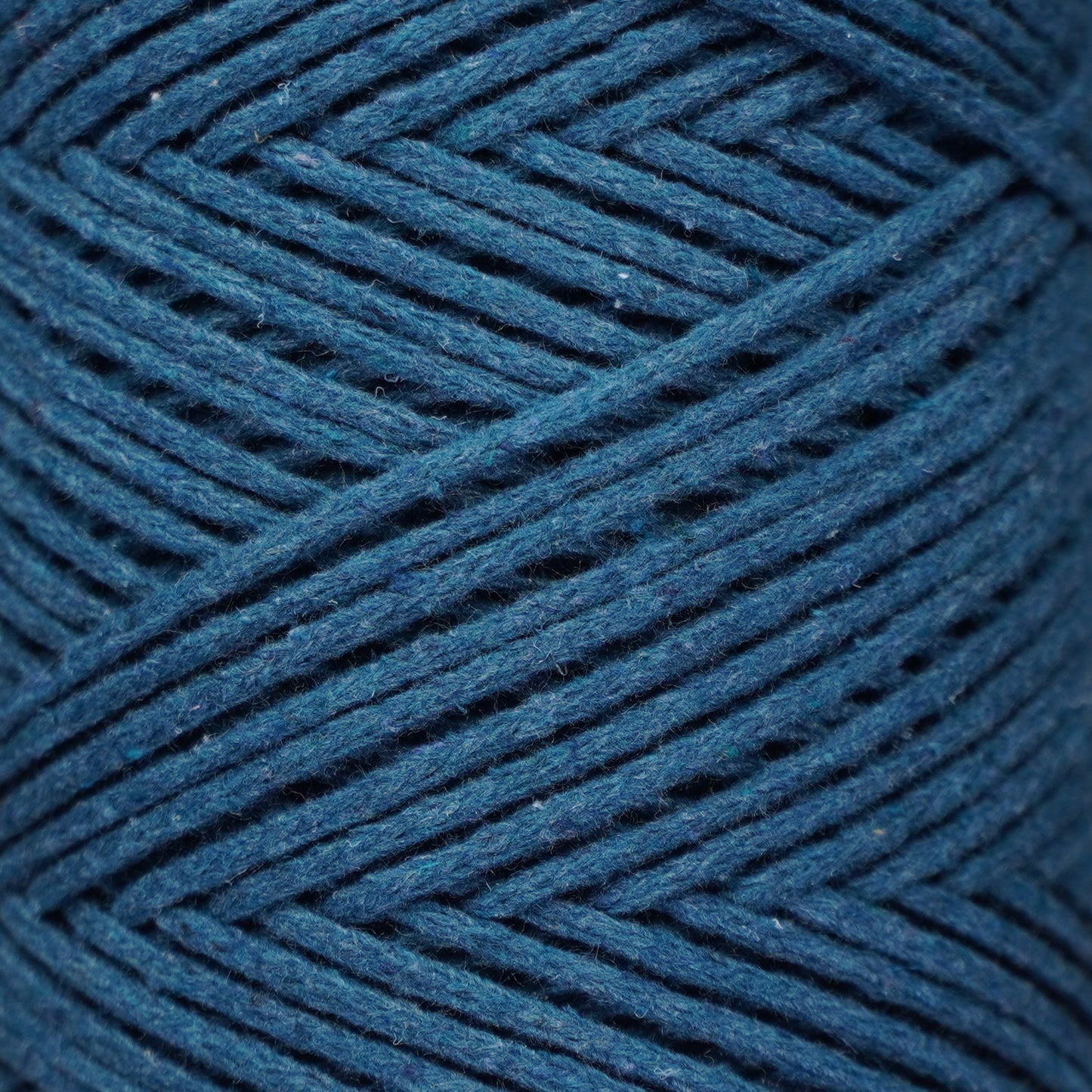 Baumwolle Makramee Garn 2mm x 180m - Denim Blau