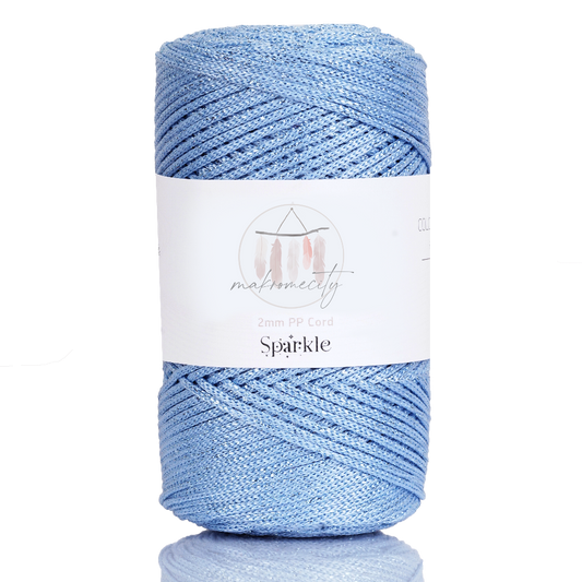 2mm x 250 yards (750 feet)  Sparkle Polyester Macrame Cord