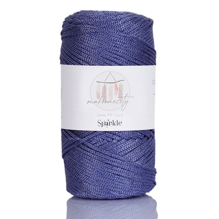 2mm x 115m Glitzer Makramee Garn  Premium Polyester Macrame Cord Makromecity