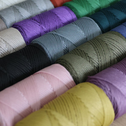 Makramee Garn 3mm x 120m Premium Polyester Macrame Cord - Nerz