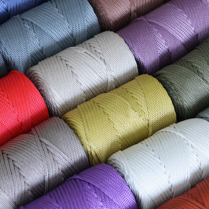Makramee-Kordel aus Polyester, 2 mm x 125 Yards (375 Fuß), 2 mm Polypropylen – Schwarz 