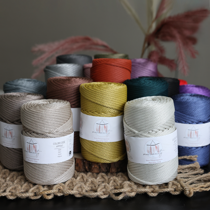 Makramee-Kordel aus Polyester, 2 mm x 125 Yards (375 Fuß), 2 mm Polypropylen – Schwarz 