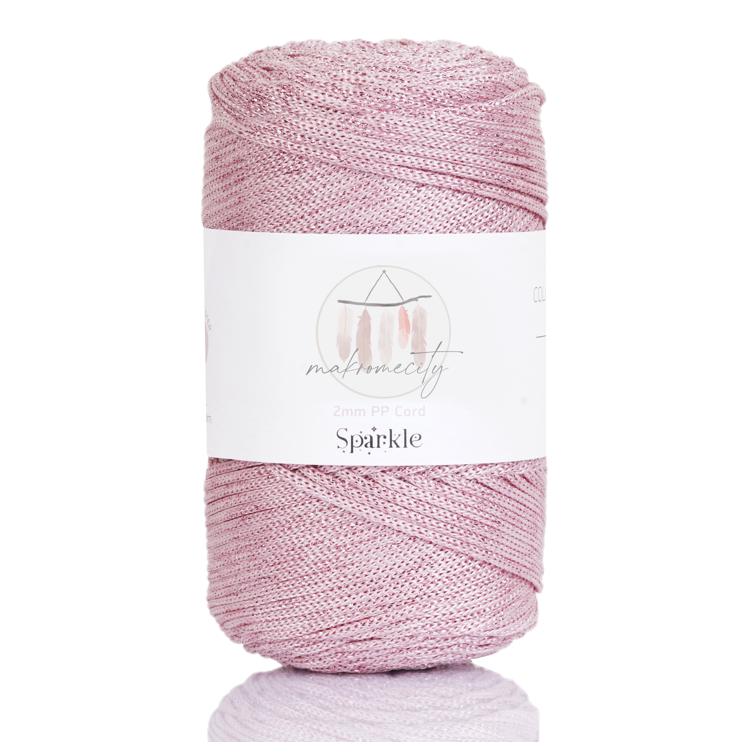 Makramee Garn 2 mm x 230 m Premium-Polyester-Makramee-Kordel – Lila 