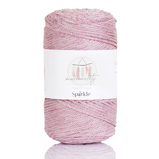 Makramee Garn 2 mm x 230 m Premium-Polyester-Makramee-Kordel – Lila 