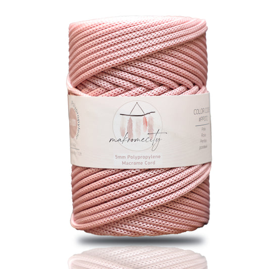 Makramee-Kordel aus Polyester, 2 mm x 125 Yards (375 Fuß), 2 mm Polypropylen – Schwarz 