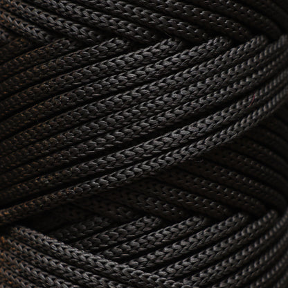 Makramee-Kordel aus Polyester, 2 mm x 125 Yards (375 Fuß), 2 mm Polypropylen – Schwarz 