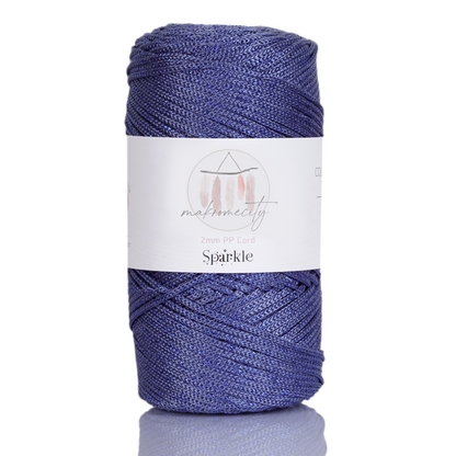 Makramee Garn 2 mm x 230 m Premium-Polyester-Makramee-Kordel – Lila 