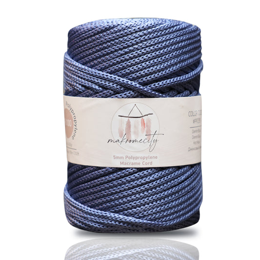 Makramee-Kordel aus Polyester, 2 mm x 125 Yards (375 Fuß), 2 mm Polypropylen – Schwarz 