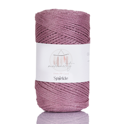Makramee Garn 2 mm x 230 m Premium-Polyester-Makramee-Kordel – Lila 