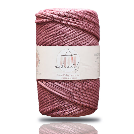 Makramee-Kordel aus Polyester, 2 mm x 125 Yards (375 Fuß), 2 mm Polypropylen – Schwarz 