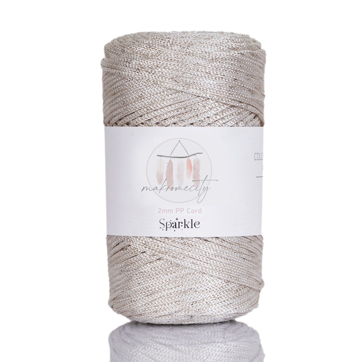Makramee Garn 2 mm x 230 m Premium-Polyester-Makramee-Kordel – Lila 