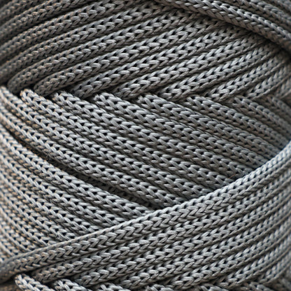 Makramee-Kordel aus Polyester, 2 mm x 125 Yards (375 Fuß), 2 mm Polypropylen – Schwarz 