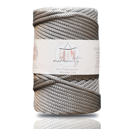 Makramee-Kordel aus Polyester, 2 mm x 125 Yards (375 Fuß), 2 mm Polypropylen – Schwarz 