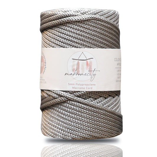 Makramee-Kordel aus Polyester, 2 mm x 125 Yards (375 Fuß), 2 mm Polypropylen – Schwarz 