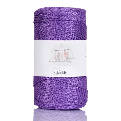 Makramee Garn 2 mm x 230 m Premium-Polyester-Makramee-Kordel – Lila 