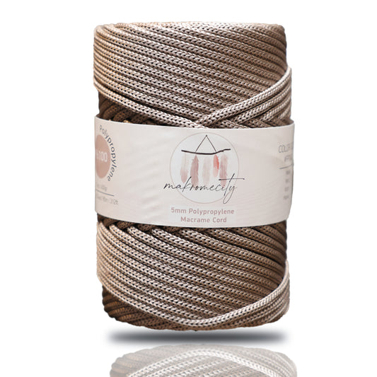 Makramee-Kordel aus Polyester, 2 mm x 125 Yards (375 Fuß), 2 mm Polypropylen – Schwarz 
