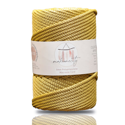 Makramee-Kordel aus Polyester, 2 mm x 125 Yards (375 Fuß), 2 mm Polypropylen – Schwarz 