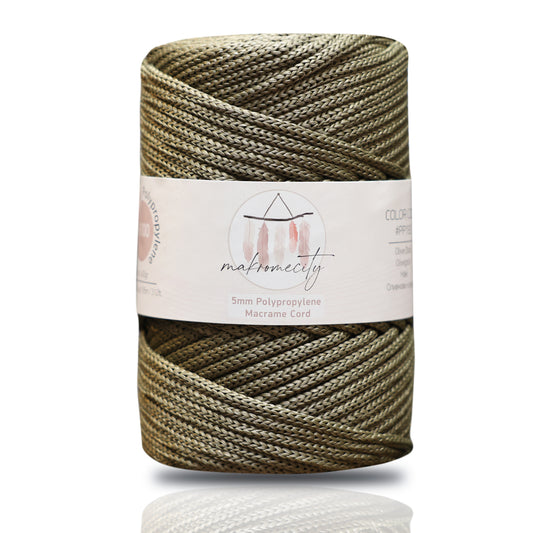 Makramee-Kordel aus Polyester, 2 mm x 125 Yards (375 Fuß), 2 mm Polypropylen – Schwarz 