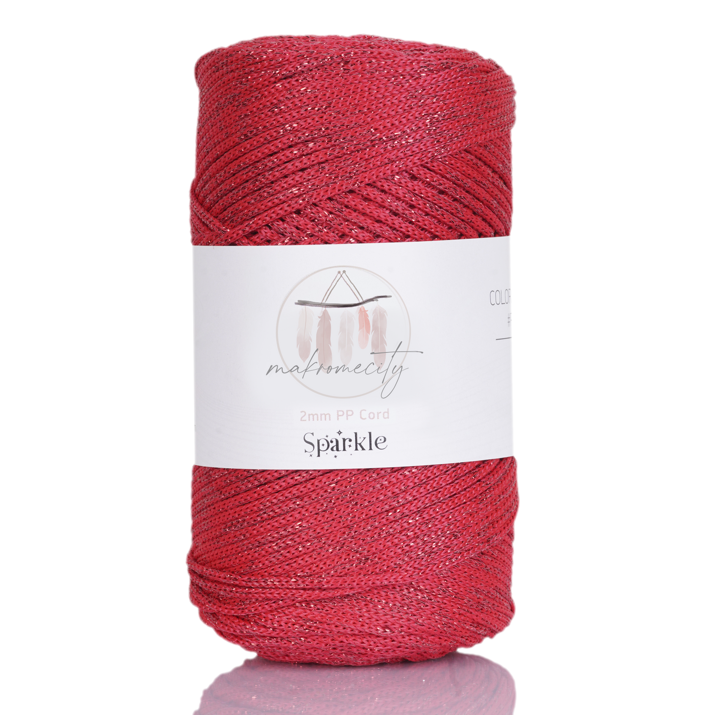 Makramee Garn 2 mm x 230 m Premium-Polyester-Makramee-Kordel – Lila 