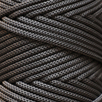 Makramee-Kordel aus Polyester, 2 mm x 125 Yards (375 Fuß), 2 mm Polypropylen – Schwarz 