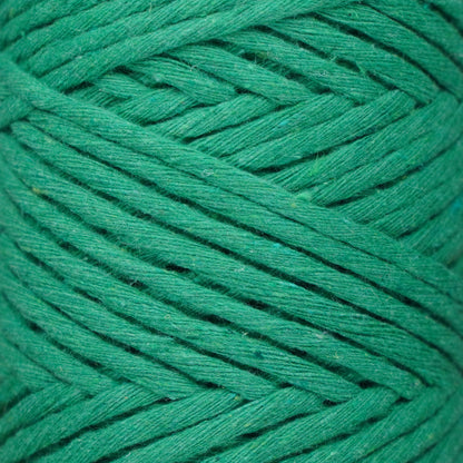 Makramee Garn 3mm x 100m Premium Single Twisted Macrame Cord - Benetton Grün