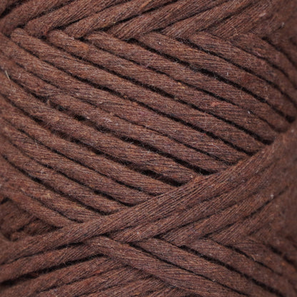 Makramee Garn 3mm x 100m Premium Single Twisted Macrame Cord - Bitterkaffee