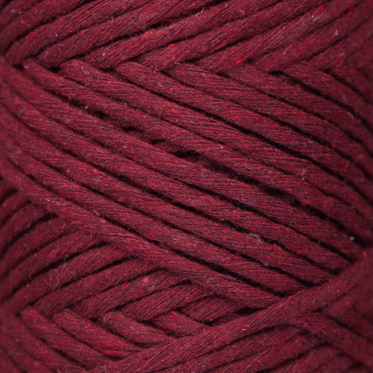 Makramee Garn 3mm x 100m Premium Single Twisted Macrame Cord - Burgunderrot