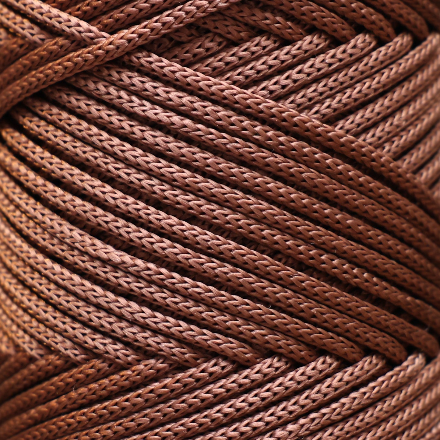 Makramee Garn 3mm x 120m Premium Polyester Macrame Cord - Kupfer