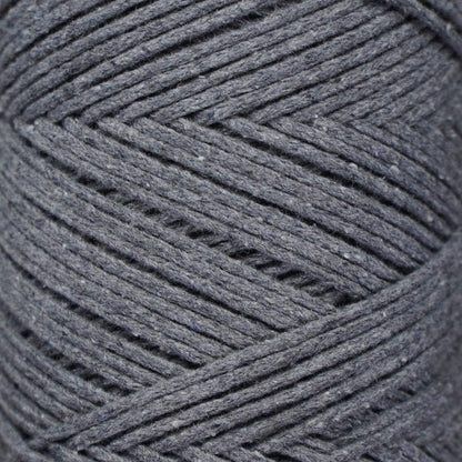 Baumwolle Makramee Garn 2mm x 180m - Dark Grau