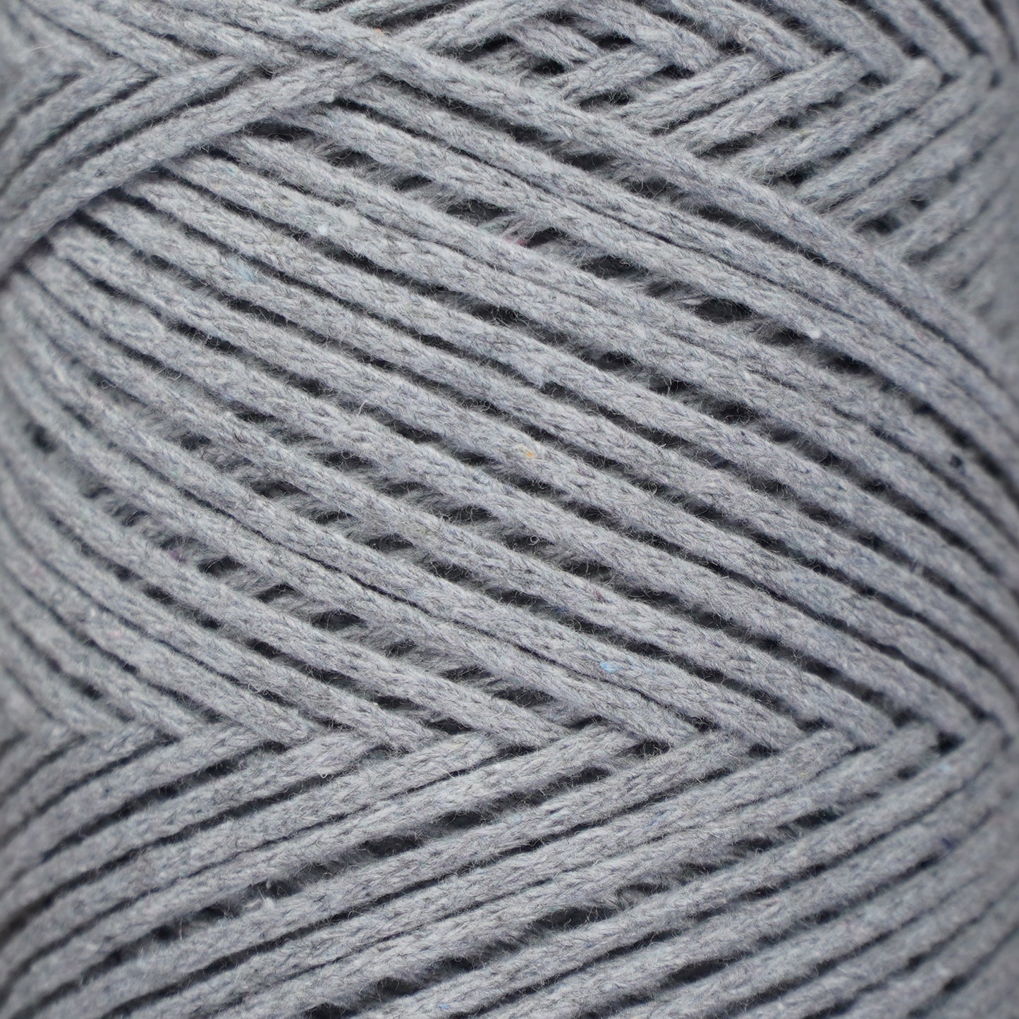 Baumwolle Makramee Garn 2mm x 180m - Grau