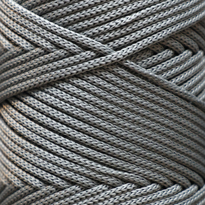 Makramee Garn 3mm x 120m Premium Polyester Macrame Cord - Grau