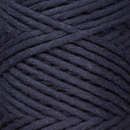 Makramee Garn 3mm x 100m Premium Single Twisted Macrame Cord - Indigo Blau