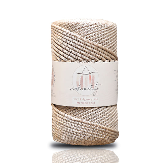 Makramee-Kordel aus Polyester, 2 mm x 125 Yards (375 Fuß), 2 mm Polypropylen – Schwarz 