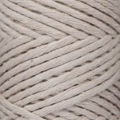 Makramee Garn 3 mm x 100 m Premium Single Twisted Makramee-Kordel – Latte 