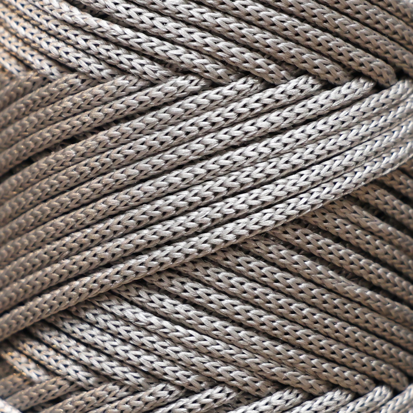 Makramee Garn 3mm x 120m Premium Polyester Macrame Cord - Light Grau
