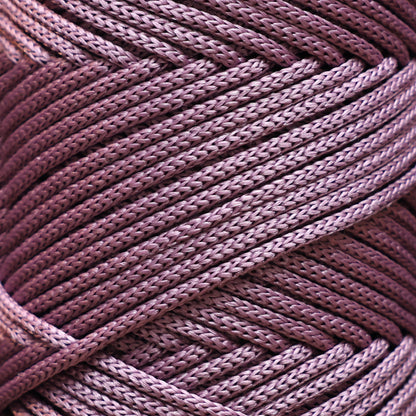 Makramee Garn 3mm x 120m Premium Polyester Macrame Cord - Pflaumen