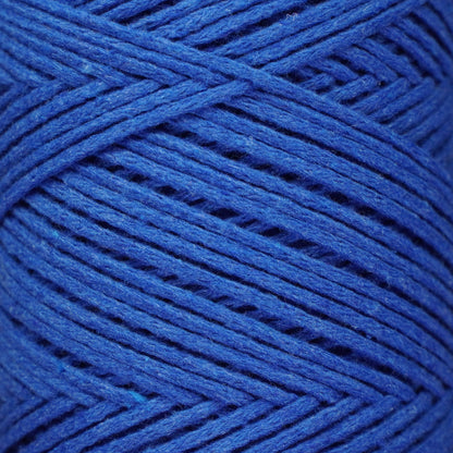 Baumwolle Makramee Garn 2mm x 180m - Sax Blau