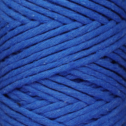 Makramee Garn 3mm x 100m Premium Single Twisted Macrame Cord - Saxophon Blau