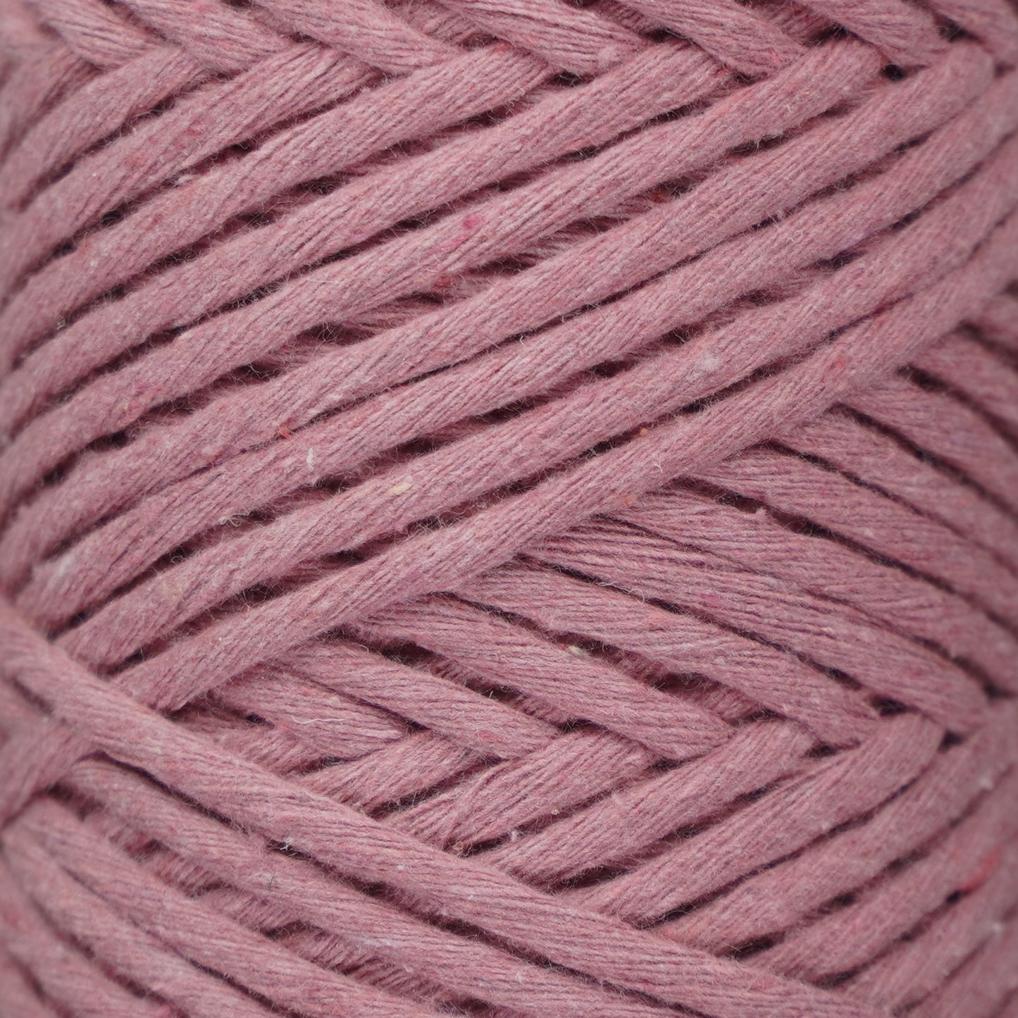 Makramee Garn 3 mm x 100 m Premium Single Twisted Makramee-Schnur – Staubige Rosa 