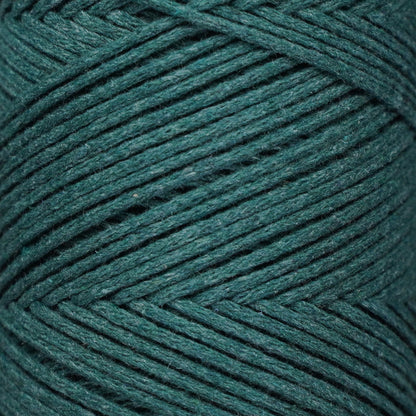 Baumwolle Makramee Garn 2mm x 180m - Waldgrün 