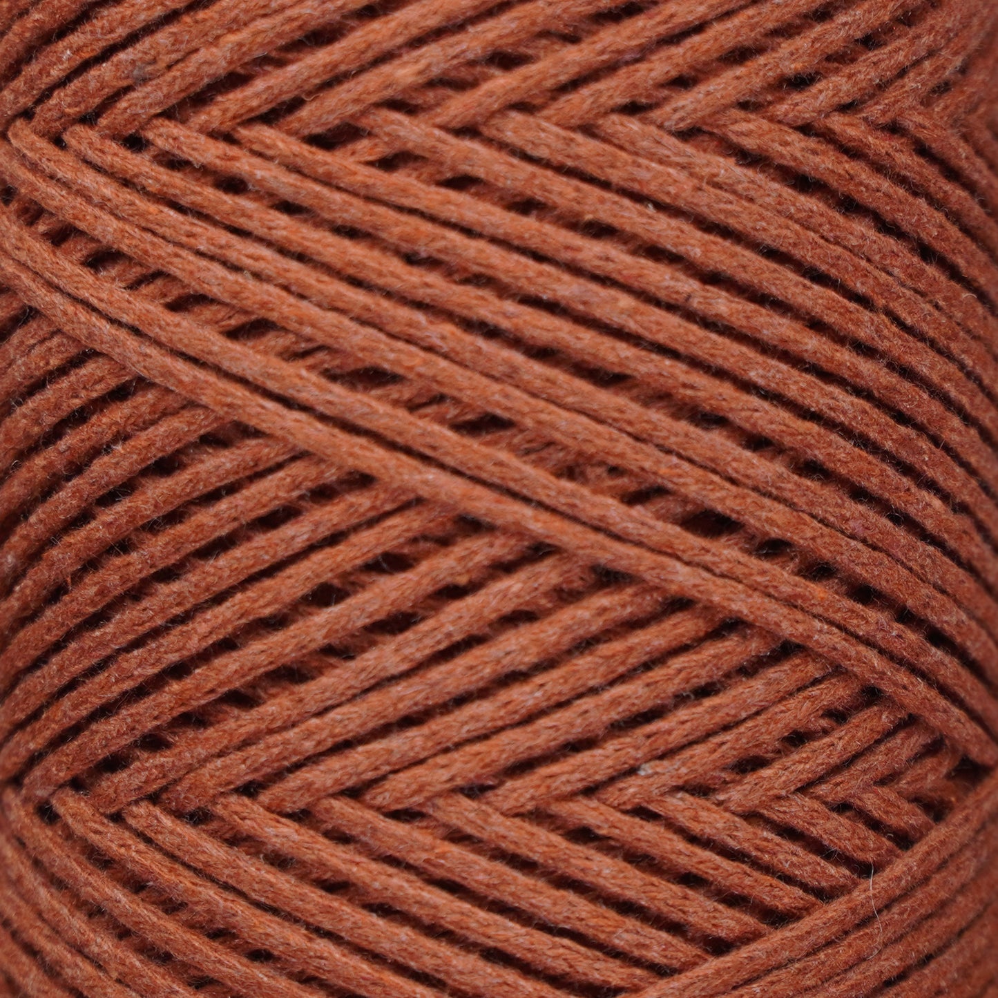 Baumwolle Makramee Garn 2mm x 180m - Ziegel